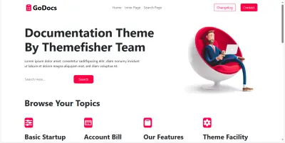 تنفيذ وتطوير تصميم واجهة موقع