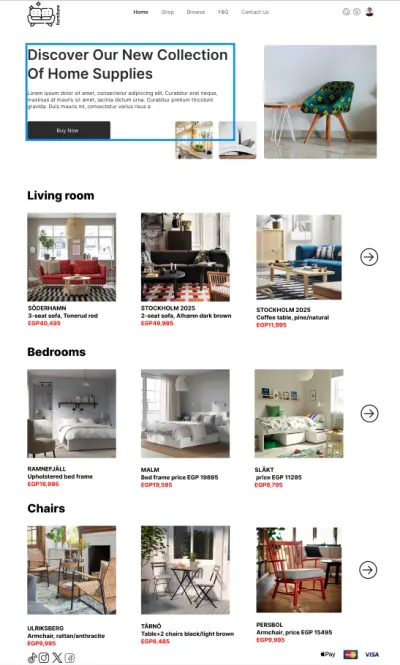 Furniture Website