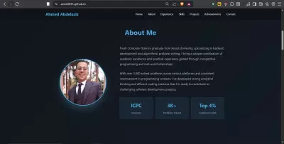 تصميم وإنشاء بورتفوليو شخصي احترافي مع استضافة للعرض عبر الإنترنت