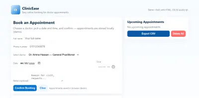 Doctor Booking Website