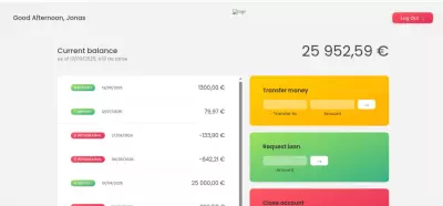 Bankist - minimalist banking web app