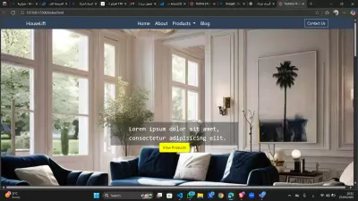 وجهة امامية لموقع اثاث