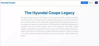موقع Hyundai Coupe – Complete Guide