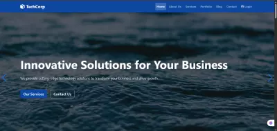 تصميم وتطوير موقع شركة متكامل وحديث (HTML, CSS, JS, Bootstrap, jQuery)