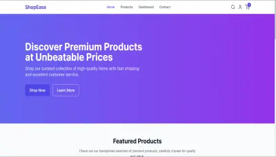 تصميم وتطوير موقع E-commerce احترافي باستخدام React وTailwin