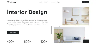 Viva-Decor landing page