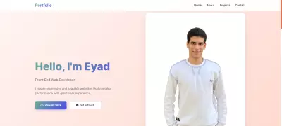 موقع شخصي احترافي (Personal Portfolio)