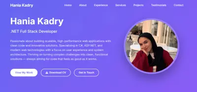 موقع (Portfolio) شخصي احترافي