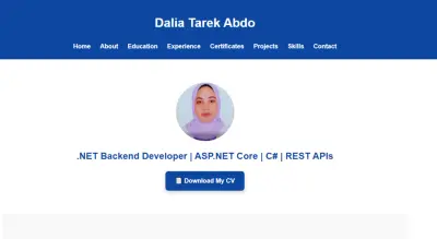 بورتفوليو شخصي احترافي باستخدام HTML وCSS وJava