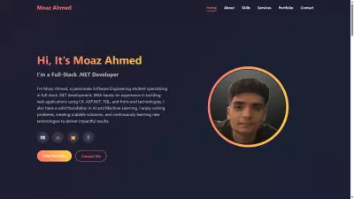 موقع بورتفوليو (Portfolio) احترافي