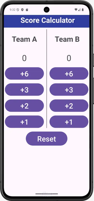 تطبيق Score Calculator