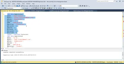 Examination management system database
