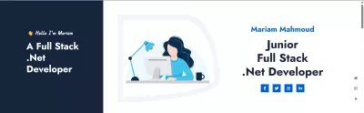 تصميم موق شخصي تعريفي Protfolio