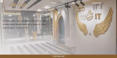 تصميم صفحة ويب متجاوبة لكافيه باستخدام HTML و CSS