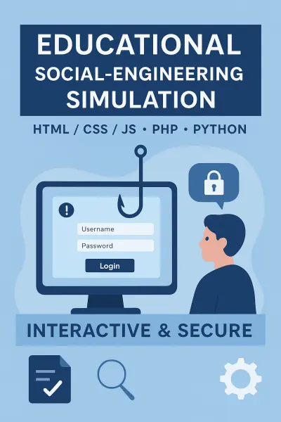 Educational Social-Engineering Simulation — Web & Python Lab