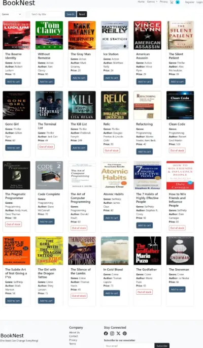 BookNest – منصة لإدارة وحجز الكتب