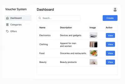 Voucher Tool system