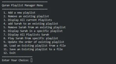 Quran-Playlist-Manager