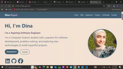 عمل portfolio احترافي