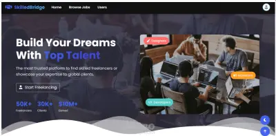SkilledBridge – منصة للعمل الحر (React.js)