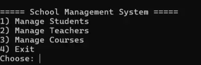 School Management System