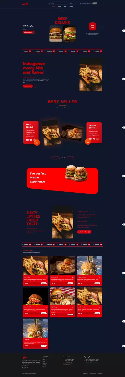Interactive Food Ordering System (React)