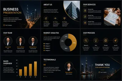 عروض PowerPoint احترافية — AI & Business