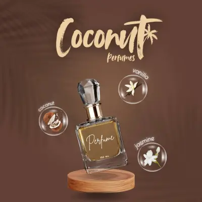 تصميم جرافيكي ثلاثي الأبعاد (3D Effect) لعطر