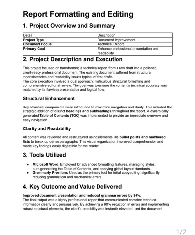 تنسيق وتحرير التقارير باحترافية باستخدام Microsoft Word