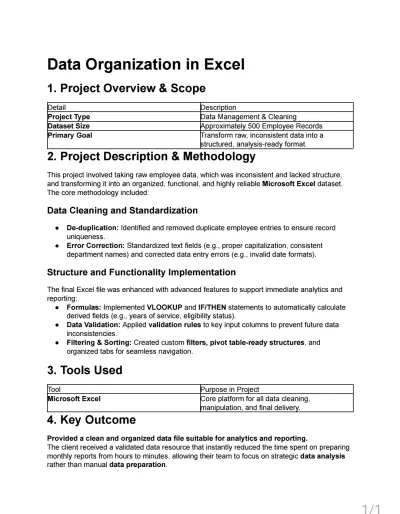 تنظيم وتنظيف البيانات في Excel بطريقة احترافية