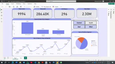تصميم لوحة بيانات احترافية