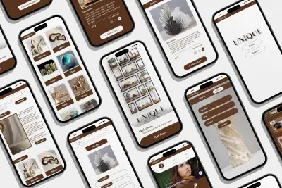 تصميم صفحات تطبيقات الموبايل