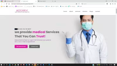 تصميم موقع responsive لمستشفي