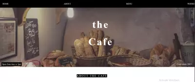صفحة هبوط لمتجر يقدم قهوة زائد وماكولات