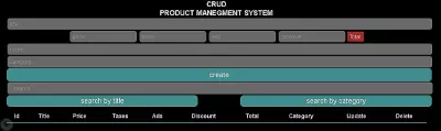 نظام إدارة المنتجات (CRUD)