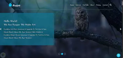 قالب كاسبر | موقع متعدد الاستخدامات ومتجاوب