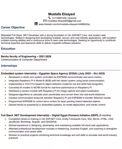 إنشاء CV احترافي متوافق مع أنظمة التوظيف (ATS)
