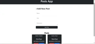 تطبيق المنشورات (Posts App)