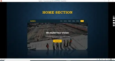 موقع لشركة مقاولات