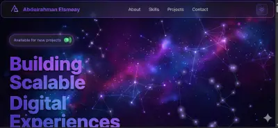 تصميم وبرمجة موقع شخصي (صفحة هبوط)