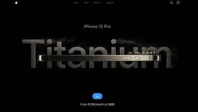 محاكاة احترافية لصفحة منتج Apple مع تفاعل ثلاثي الأبعاد (3D)