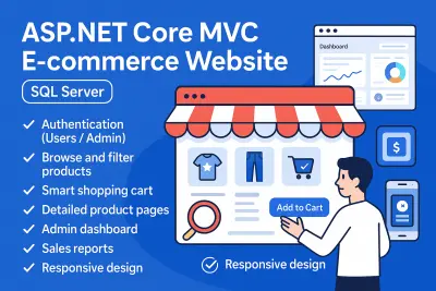 متجر إلكتروني احترافي - ASP.NET Core MVC