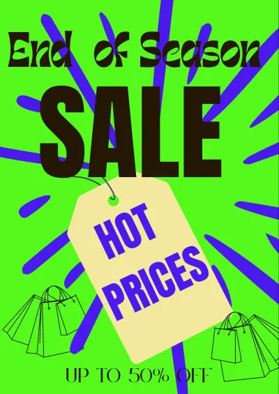End of season sale