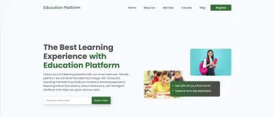 Education Platform (Landing Page)