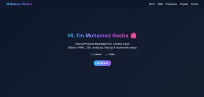 موقع بورتفوليو شخصي
