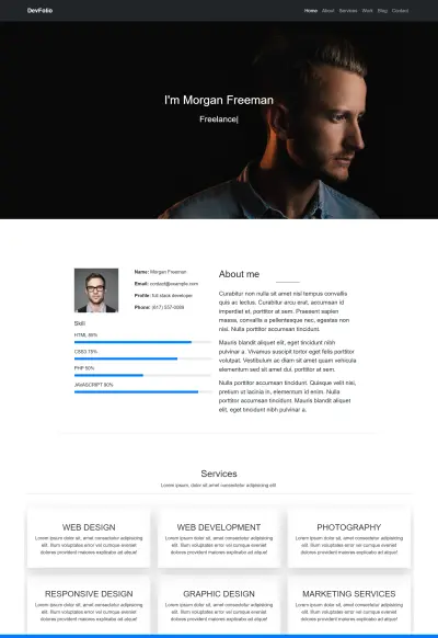 portfolio page