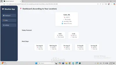 Weather Dashboard Web App