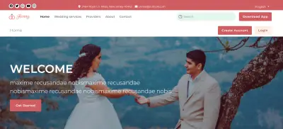 Wedding Website – موقع زفاف عصري متكامل