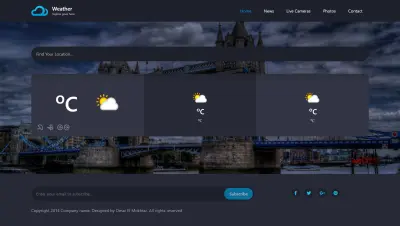 تطوير موقع تفاعلي لعرض حالة الطقس (Weather App Website)