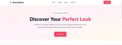 Beauty Shop website